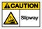 Caution Slipway Symbol, Vector  Illustration, Isolated On White Background Label. EPS10