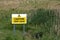 Caution Soft Sand Sign at a Beach in Scotland