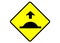 Caution sped hump sign