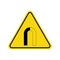 Caution strong magnetic field sign, warning magnet sign