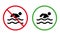 Caution Swim Zone Black Silhouette Icon. Notice Forbidden Swimmer Pictogram. Permit Green Circle Symbol. Beach No