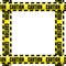 Caution tape frame