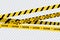 Caution tape stripe danger line. Police hazard do not cross yellow tape safety warning