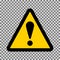 Caution triangle sign vector.