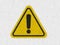 Caution warning sign, be careful symbol icon isolated in white background. Hazard warning safety sign in dangerous situation.