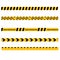 Caution yellow tape construct warning line on white background. website developed and not temporarily working for visitors. Under