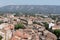 Cavaillon roof view from hill in south france