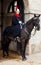 A cavalry trooper posted outside the Horse Guards