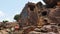 Cave 13 : Front view of Sarpa Gumpha, Udaygiri caves, Bhubaneswar, Odisha, India.