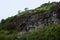 Cave 6 Facade and Cave 5 Brahmanical Cave to left, Aurangabad caves, Eastern Group, Aurangabad, Maharashtra, India