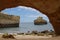 Cave on the Algarve beach