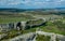 Cave city Eski-Kermen, near the city of Bakhchisarai, Crimea. Aerial view