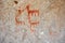 Cave drawing depicting Lama