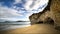 Cave at the edge of beach