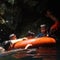 Cave exploring in Vang Vieng, Laos