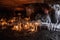 Cave of Fairies, NationalNational park BohemiCave of Fairies, Cave Fairy with Ice Crackers. Cave Fairy with ice stalls lit by