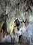 Cave formations in Vartop Glacial Cave, Romania