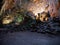 Cave Grotte di Castellana in Italy with lights