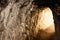 cave inside Partnachklamm, bavaria, germany