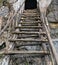 Cave in the rock stairway stairs Vietnam