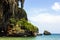 Cave and water at Phra Nang beach