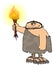 Caveman With A Torch