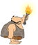 Caveman With A Torch