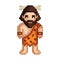 Caveman. Vector illustration decorative design