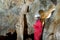 Caver logging survey data during cave mapping