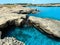 Cavern Grotta della poesia, Roca Vecchia, Salento sea coast, Italy