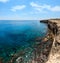 Cavern Grotta della poesia, Roca Vecchia, Salento sea coast, Italy