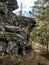 caves in basalt rocks near the Balandino