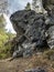 caves in basalt rocks near the Balandino