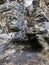 caves in basalt rocks near the Balandino