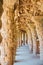 Caves and colonnades in Parc Guell Barcelona