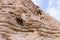 Caves of hermits in the monastery of St. George Hosevit Mar Jaris in Wadi Kelt near Mitzpe Yeriho in Israel