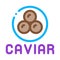 Caviar Seafood Icon Vector Outline Illustration