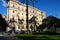 Cavour on the square of its name with court in Rome, Italy