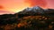 Cayambe volcano in Ecuadors andean region. 4k animation timelapse video