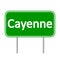 Cayenne road sign.