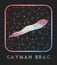 Cayman Brac map design.