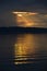 Cayuga Lake golden sunset moment in the Fingerlakes