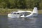 CB Amphibious seaplane taking off from Lake Casitas, Ojai, California