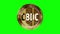 CBDC Digital Currency cryptocurrency isolated gold coin on green screen