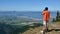 Cca 4 km far from the village of LIPTOVSKY JAN / SLOVAKIA - September 15, 2011: Tourist stand on top of the hill called Poludnica,