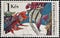 CCancelled postage stamp printed by Czechoslovakia, that shows Siamese Fighting Fish and Fresh water Angelfish