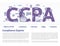 CCPA, California Consumer Privacy Act. Protection of personal data. Vector design template of website header, banner or