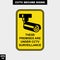 Cctv, alarm, monitored and 24 hour video camera sign in style version, easy to use and print