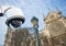 CCTV camera with church or cathedral