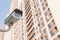CCTV camera in front of residential building